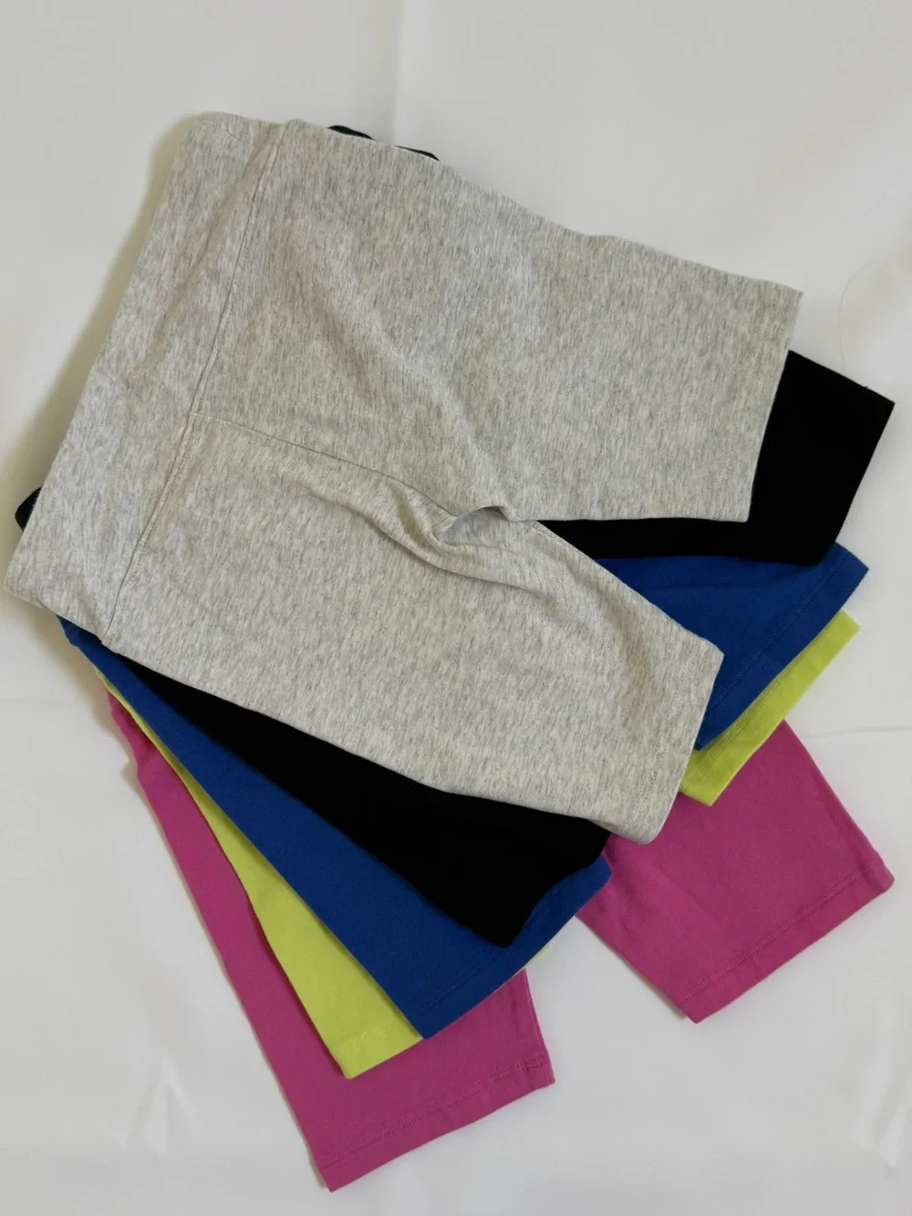 5pc lot of wide waistband bike shorts